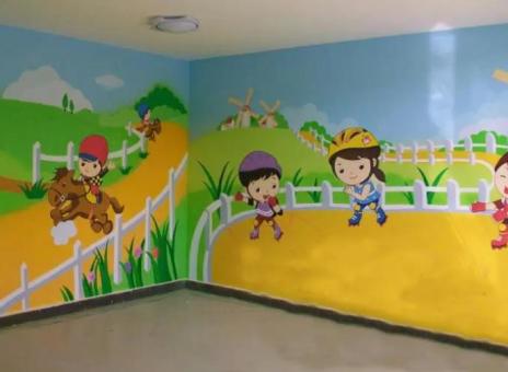 洛宁幼儿园墙体彩绘制作流程及注意事项