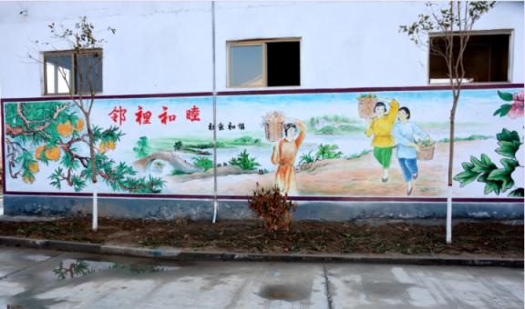 洛宁乡镇文化墙 乡风文明焕发新活力