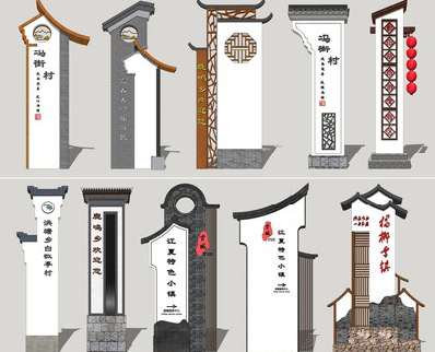 洛宁美丽乡村标识标牌有哪些分类？